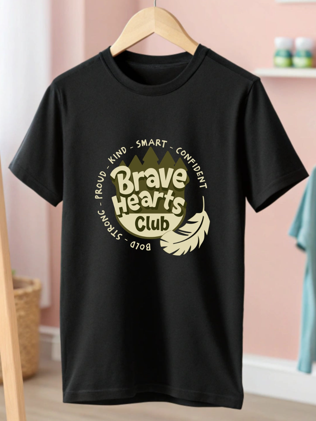 CIASARA Boys Graphic T-Shirt | Brave Hearts Club™ Kids T-Shirt