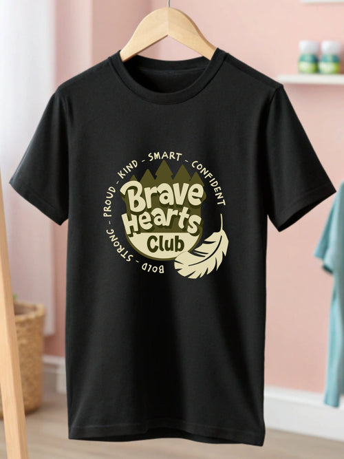 CIASARA Boys Graphic T-Shirt | Brave Hearts Club™ Kids T-Shirt