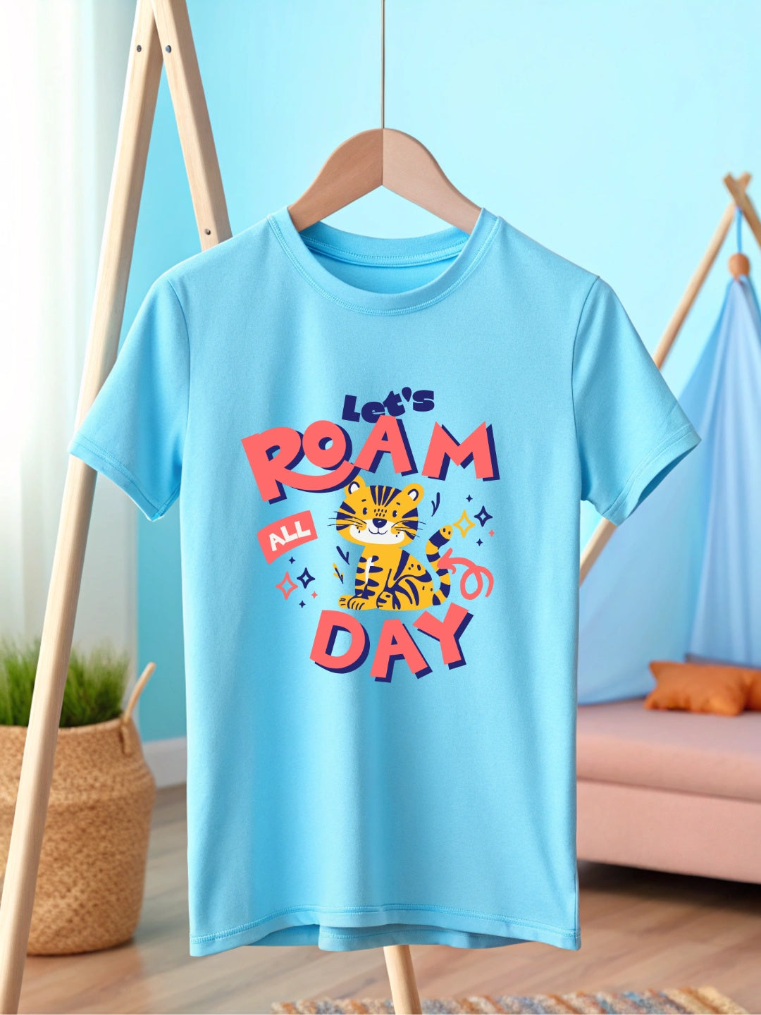 CIASARA Boys Graphic T-Shirt | Let's Roam All Day™ Kids Cotton T-Shirt
