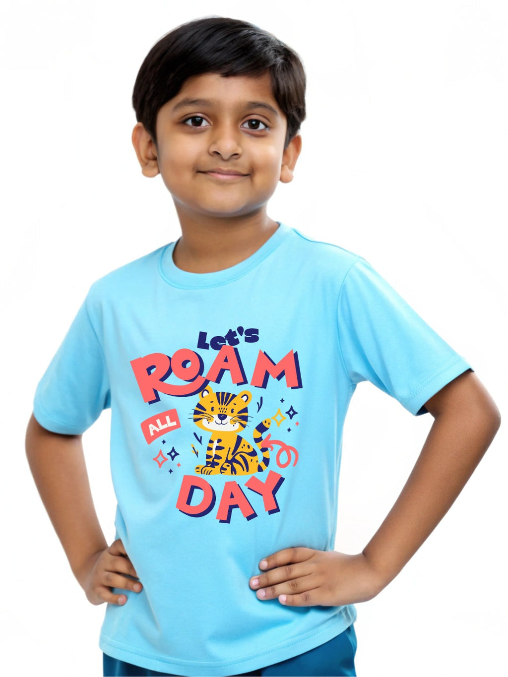 CIASARA Boys Graphic T-Shirt | Let's Roam All Day™ Kids Cotton T-Shirt
