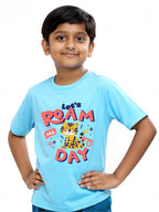CIASARA Boys Graphic T-Shirt | Let's Roam All Day™ Kids Cotton T-Shirt