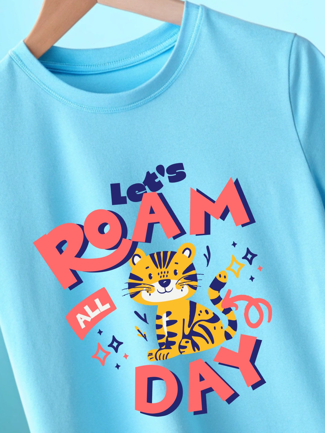 CIASARA Boys Graphic T-Shirt | Let's Roam All Day™ Kids Cotton T-Shirt