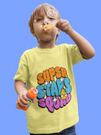 CIASARA boys funny cartoon t-shirt for boys with colorful Super Stars Squad print
